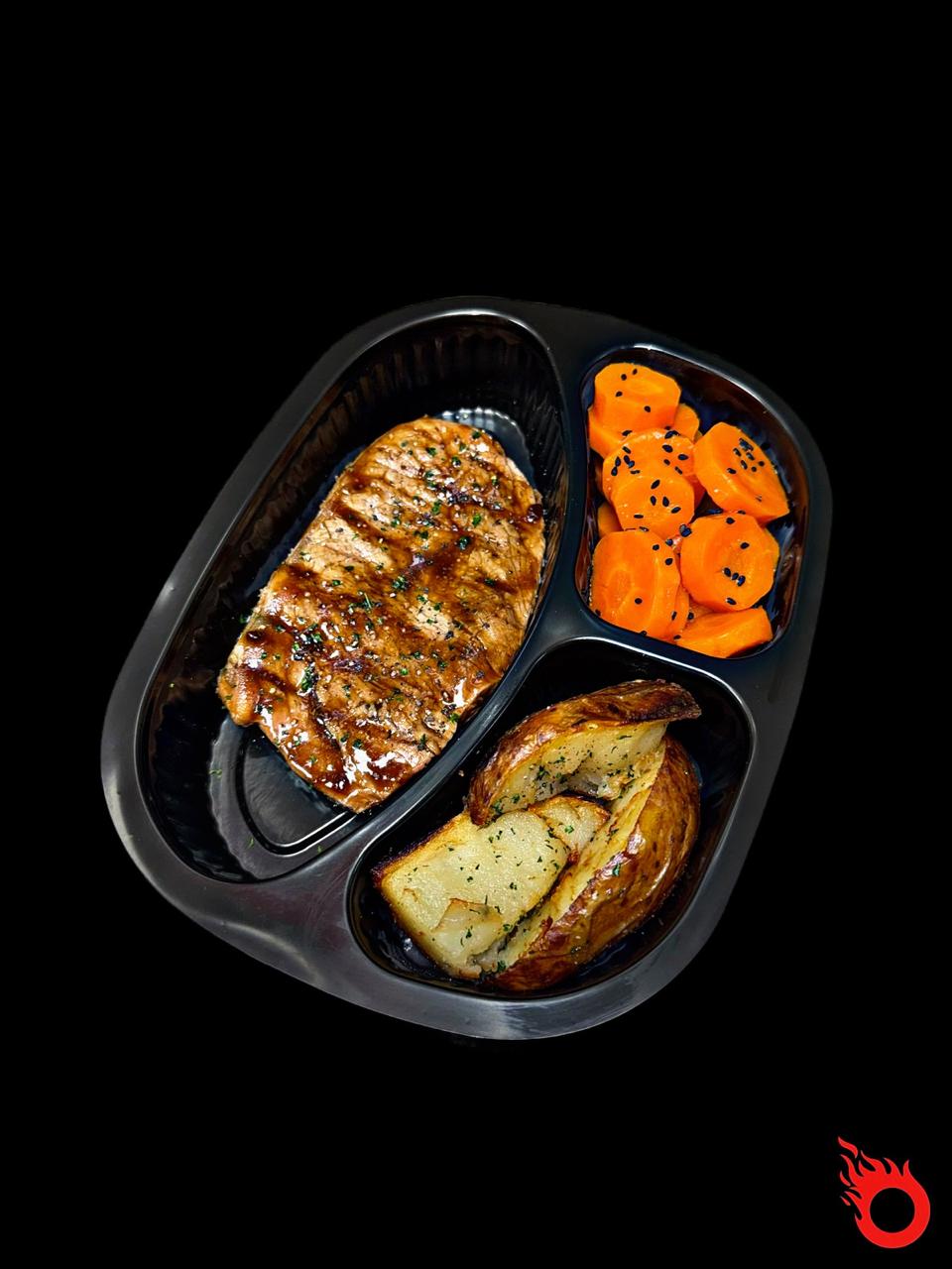 Prime Steak Potato Wedges & Carrots